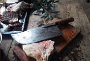une feuille de boucher