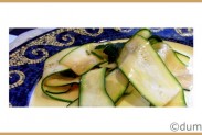 carpaccio de courgettes