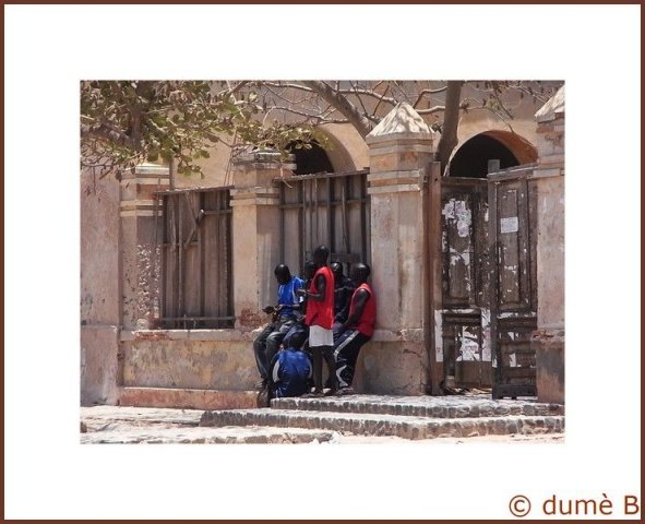 Gorée, kids, palabre