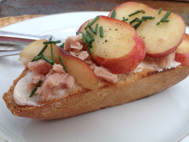 tartine sucrée-salée