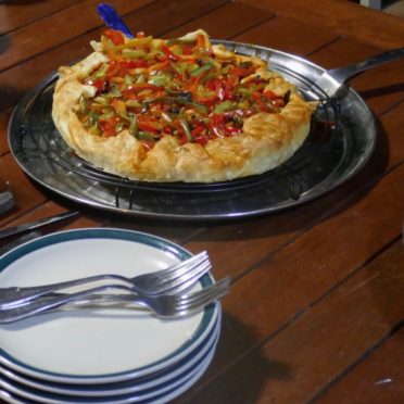 Tarte au poivron et au chorizo