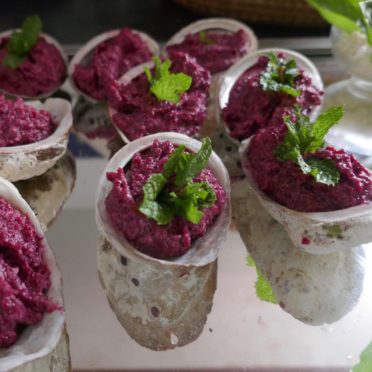 tartinade de betteraves aux graines de sésame