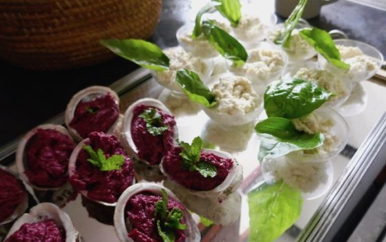 Amuse-bec à l'artichaut et au wasabi