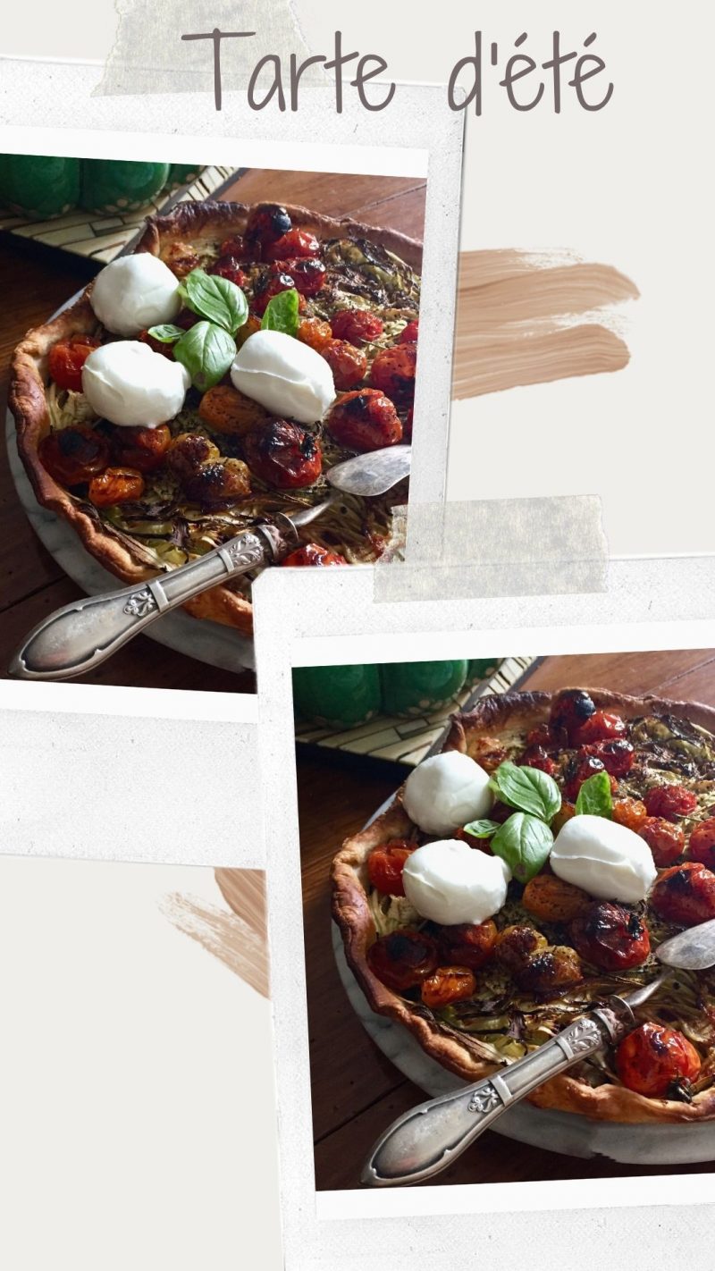 tarte aux légumes et mozzarella